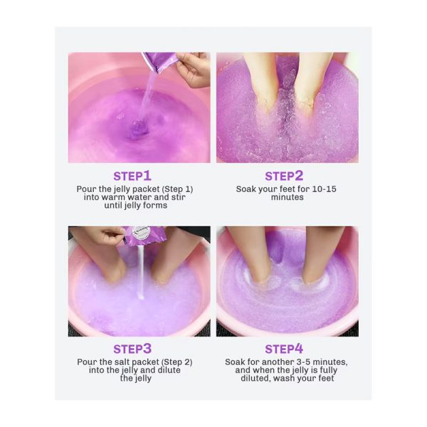 Crystals Jelly Spa Foot Bath Salt - Gói ngâm chân tẩy tế bào chết